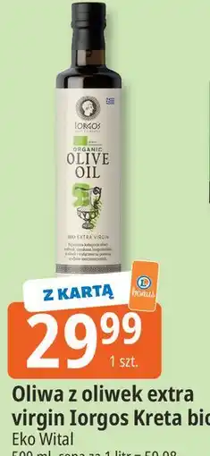 E.Leclerc Oliwa z oliwek extra virgin Iorgos Kreta bio Eko Wital oferta