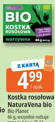 E.Leclerc Kostka rosołowa NaturaVena bio Bio Planet oferta