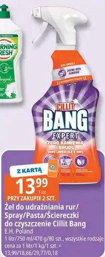 E.Leclerc Żel do udrożniania rur/Spray/Pasta/Ściereczki do czyszczenie Cillit Bang oferta