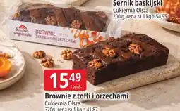 E.Leclerc Brownie z toffi i orzechami Cukiernia Olsza oferta