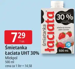 E.Leclerc Śmietanka Łaciata UHT 30% Mlekpol oferta