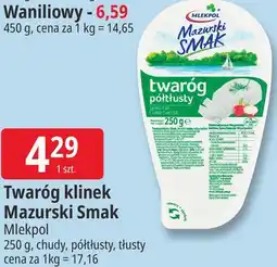 E.Leclerc Twaróg klinek Mazurski Smak Mlekpol oferta