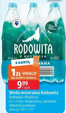 E.Leclerc Woda mineralna Rodowita z Roztocza oferta