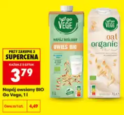 Biedronka Napój owsiany BIO Go Vege oferta
