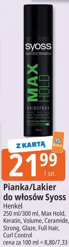 E.Leclerc Pianka/Lakier do włosów Syoss Henkel oferta
