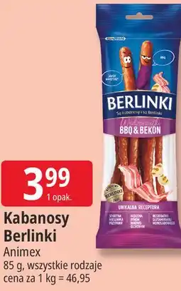 E.Leclerc Kabanosy Berlinki Animex oferta