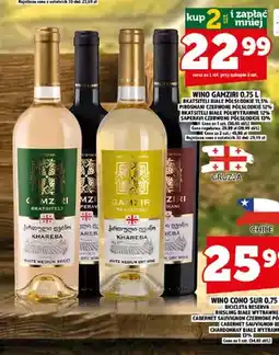 Topaz Wino białe Gamziri Rkatsiteli półsłodkie oferta