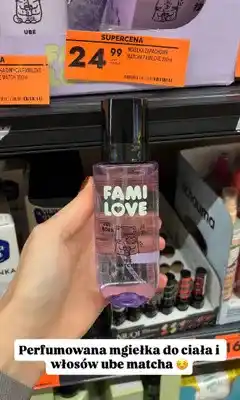 Biedronka Perfumowana mgiełka do ciała i włosów Fami Love Ube Matcha oferta