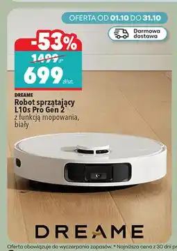 Biedronka Robot sprzątający L10s Pro Gen 2 z funkcją mopowania biały Dreame oferta