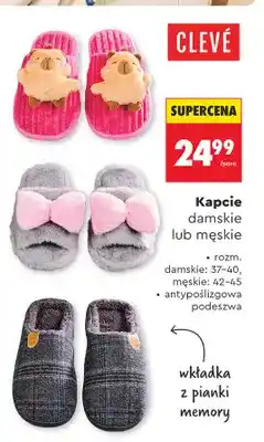 Biedronka Kapcie damskie Clevé oferta