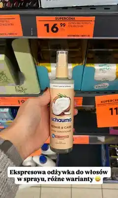 Biedronka Odżywka do włosów w sprayu Schauma Repair & Care oferta