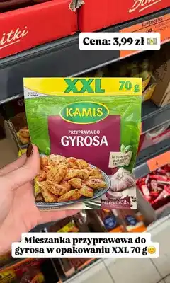 Biedronka Przyprawa do gyrosa Kamis XXL oferta