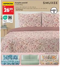 Biedronka Komplet pościeli z mikrofazy 160x200 cm Smukee oferta