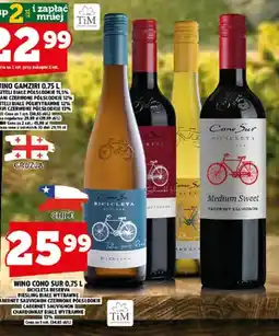 Topaz Wino białe Cono Sur Bicicleta Reserva Chardonnay wytrawne oferta