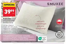 Biedronka Poduszka ortopedyczna Antibacterial 60x40x16 cm Smukee oferta