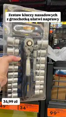Biedronka Klucz nasadowy Niteo 1/2 z nasadkami oferta