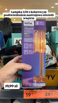 Biedronka Lampka LED kryształowa Lethe RGB oferta