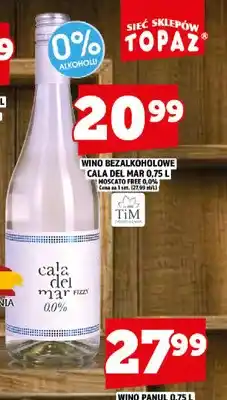 Topaz Wino bezalkoholowe Cala del Mar Moscato oferta