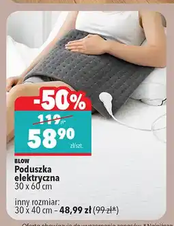 Biedronka Poduszka elektryczna 30x60 cm Blow oferta