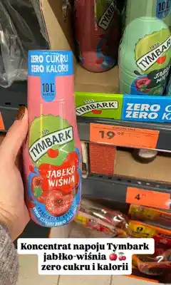 Biedronka Koncentrat napoju Tymbark jabłko-wiśnia Zero oferta