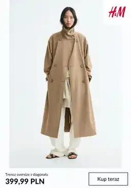 H&M Trencz oversize z diagonalu H & M oferta