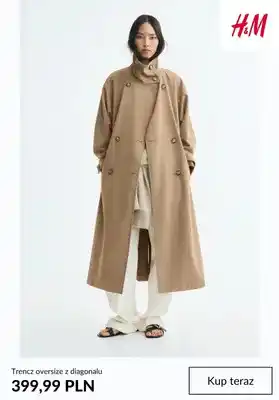 Trencz oversize z diagonalu H & M
