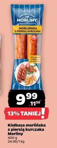 Netto Kiełbasa morlińska z piersią kurczaka Morlina oferta