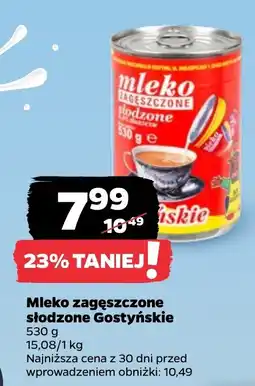 Netto Mleko zagęszczone słodzone Gostyńskie oferta