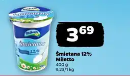 Netto Śmietana 12% Miletto oferta
