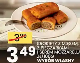 Wafelek Krokiety z mięsem, z pieczarkami i serem mozzarella oferta