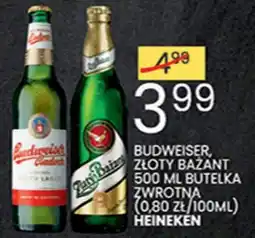 Wafelek Budweiser, Złoty Bażant oferta