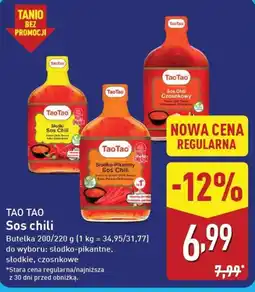 ALDI TAO TAO Sos chili oferta