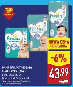 ALDI Pampers Active Baby Pieluszki 3/4/5 oferta