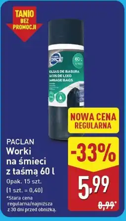 ALDI Worki na śmieci z tasma oferta