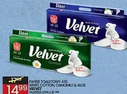 Wafelek Papier toaletowy A10 White Cotton, Camomile & Aloe Velvet oferta