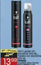 Wafelek Taft Lakier do włosów 250 ml, Pianka do włosów 200 ml Henkel oferta