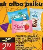 Wafelek Cukierki Jamajka, Milki w czekoladzie, Pinki Strawberry Vobro oferta