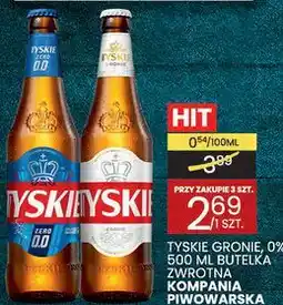 Wafelek Piwo Tyskie Gronie, 0% oferta
