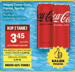 Delikatesy Centrum Napój Coca-Cola, Fanta, Sprite oferta