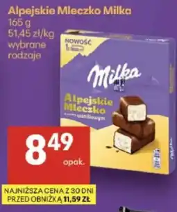 Delikatesy Centrum Alpejskie Mleczko Milka oferta