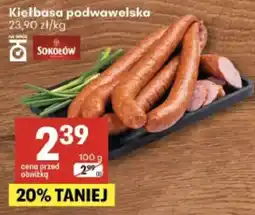 Delikatesy Centrum Kiełbasa podwawelska Sokółów oferta