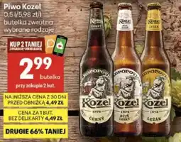 Delikatesy Centrum Piwo Kozel oferta