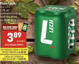 Delikatesy Centrum Piwo Lech oferta