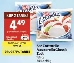 Delikatesy Centrum Ser Zottarella Mozzarella Classic Zott oferta