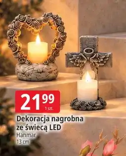 E.Leclerc Dekoracja nagrobna ze świecą LED Hanmar 13 cm oferta