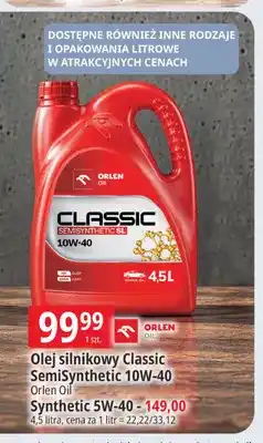 E.Leclerc Olej silnikowy Classic SemiSynthetic 10W-40 Orlen Oil oferta