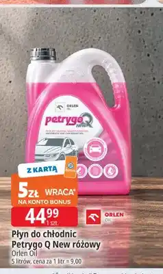 E.Leclerc Płyn do chłodnic Petrygo Q New różowy Orlen Oil oferta