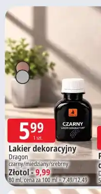 E.Leclerc Lakier dekoracyjny czarny Dragon oferta