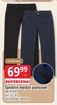 E.Leclerc Spodnie męskie jeansowe ocieplane J & J Trend oferta