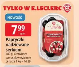 E.Leclerc Papryczki nadziewane serkiem czerwone Tables du Monde oferta